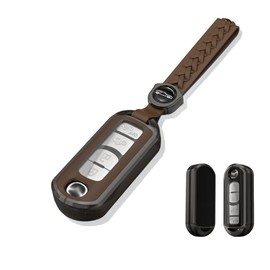 Fumezu Mazda Key Case Key Shell Metal TPU Protective 3/4 Key Case Film Suitable for Key Bag CX-3,CX-4,CX-5,CX-7,CX-8,Atenza DJ Demio MPV Axela Atenza Sedan Atenza Wagon Premacy Belly Surrodster etc