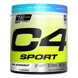 C4 Sport Cellucor Assault antes del entrenamiento, C4 Ultimate utiliza el sabor de Blue Rzz                                                           
