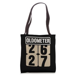 Vintage Legend 27 Years Old Oldometer 26-27 Men Women Bday Tote Bag