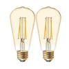 GE Lighting Vintage Edison Style LED Light Bulbs, 6 Watts