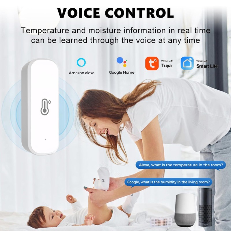 Mengshen Smart WiFi Temperature Humidity Sensor Wireless Indoor Hygrometer with