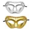 REU GLOBAL Venetian Women Men Masquerade Mask Victorian Queen King