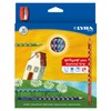 LYRA Groove Slim Wooden Colouring Pencils, 24 Pieces in Assorted