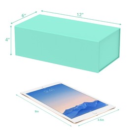 MONDEPAC 4 Pack Gift Boxes with Magnetic Lid 12" X 6" X 4" for Presents,Luxury for Gift Packaging, Bridesmaid Gifts Boxes, Magnetic Gift Box for Gifts,Birthday Gift Boxes,Christmas Gift Boxes