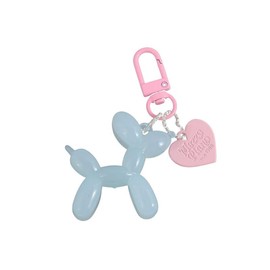 tenghong2021 - Llavero con globo de gelatina para perro para mujeres y niñas, llavero para llaves de coche, accesorios de bolso, azul rosa, S
