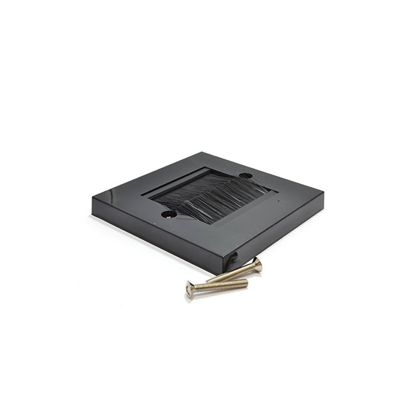 kenable Cable Entry/Exit BRUSH Faceplate for Wall Outlet UK Single
