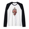 Rose Compass Inspired Blissful Tee Collection. Raglan Baseball Tee