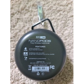 Altec Lansing NanoPods Truly Wireless Earbuds w/ Charging Case - Black - (B15)