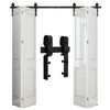 CCJH 6FT/72'' Bi-Folding Barn Door Hardware Sliding Track kit Heavy