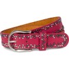 styleBREAKER Studded belt with different coloured small studs, belt, shortenable,