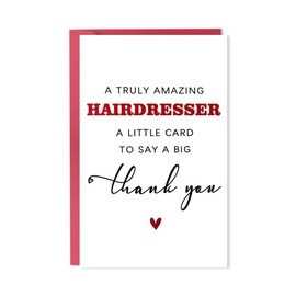 Thank You Card for Hair Stylist Hairdresser Appreciation Gifts for Hairstylist Card Hairdresser Gifts Gratitude Card for Women Men Birthday Christmas Cards Gifts for Woman Man