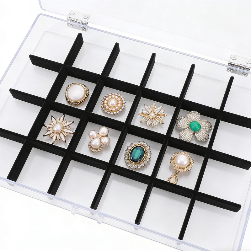 CONGARTENO Jewelry Tray Insert Divider Adjustable Organizer Inserts for DIY