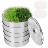 EBaokuup 5-Tier Stainless Steel Seed Sprouting Tray Kit-8.6" x 8.3"