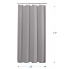 AmazerBath Grey Shower Curtain Waffle Textured, Small Stall Shower Curtain