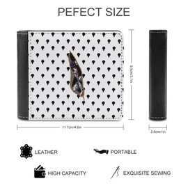 LDU, JoJo's Bizarre Adventure Wallet, Men's, Bifold Leather Coin Purse, Women's, Bifold Wallet, Thin, Thin, Mini Wallet, Popular, Small Wallet, Business, Coin Purse, Father's Day