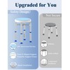 Swivel Shower Stool for Inside Shower, 360° Rotating Shower Seat