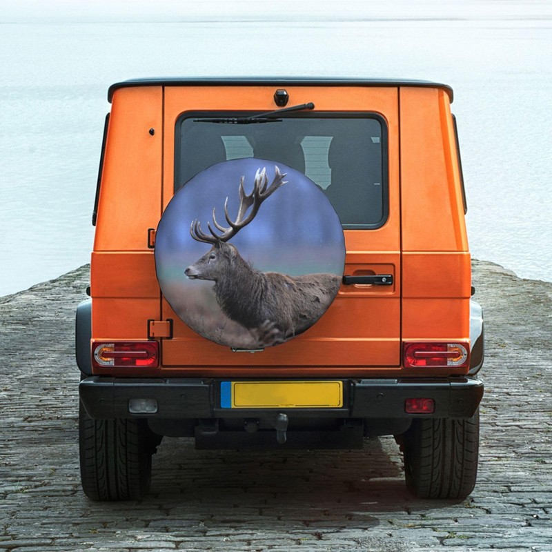 Universal Adorable Wildlife Red Deer Waterproof Dustproof Spare Wheel Cover