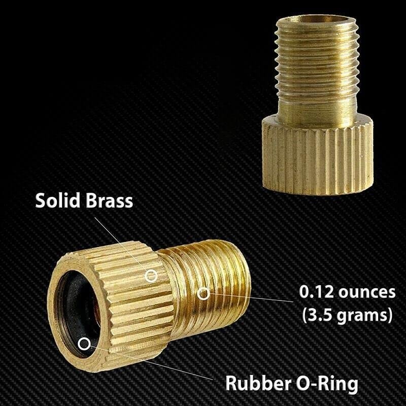 5PCS Bicycle Pump Adapters Converter Presta to Schrader Bike Valve