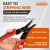 Luckyway Professional Wire Stripper/wire crimping tool 8-inch, 10-22 AWG Wire