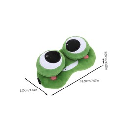 NOLITOY 1pc Cute Cartoon Frog Eye Mask Shading Blindfold for Sleep Travel Naps Soft Breathable Eye Protection Comfortable Gel Design for Restful Sleep