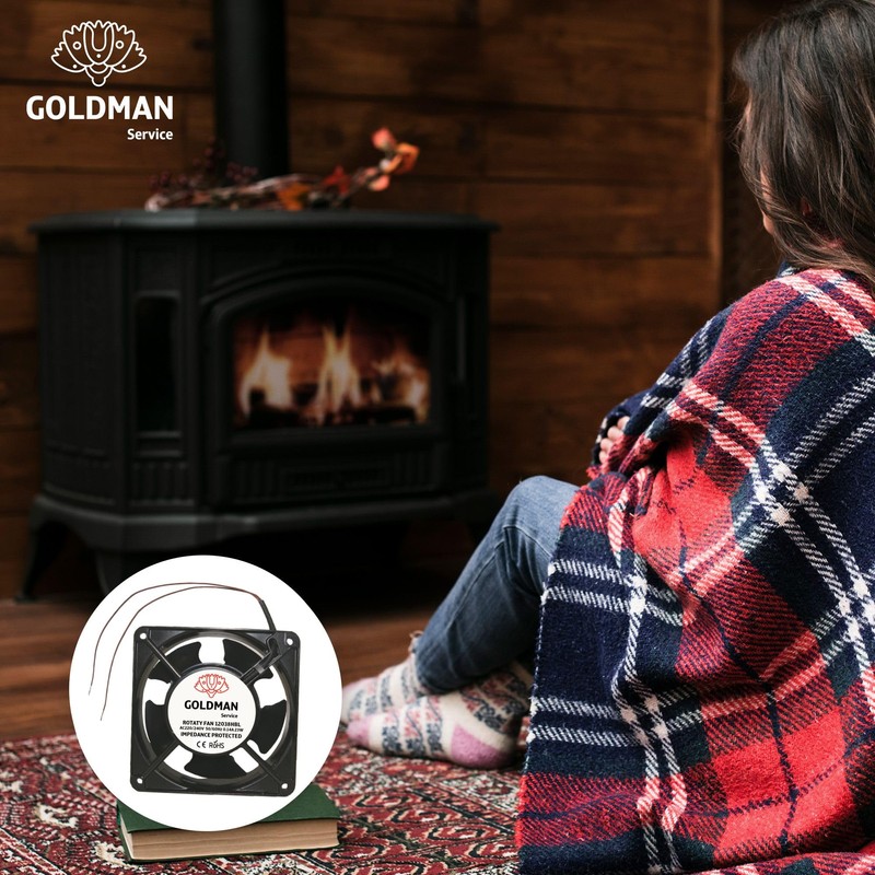 GOLDMAN SERVICE Axial fan for high temperatures with protective grille