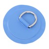 4PCS D Ring Patch PVC Round Shape Strong Stainless Steel