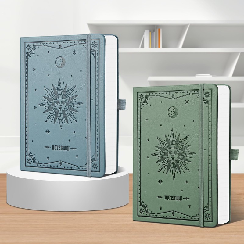 EMSHOI A5 Notebook Lined Journal - 320 Numbered Pages, 100gsm
