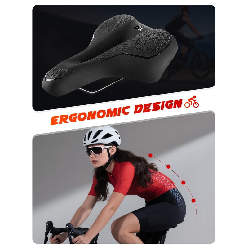 PRMHOOT Bike Seat Cushion Cover for Men Women mit Memory