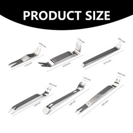 6PCS Paver Tool Stainless Steel, Paver Removal Tool, Steel Paver Extractor Tool for Garden Lawn Patio Yard Blocks Construction