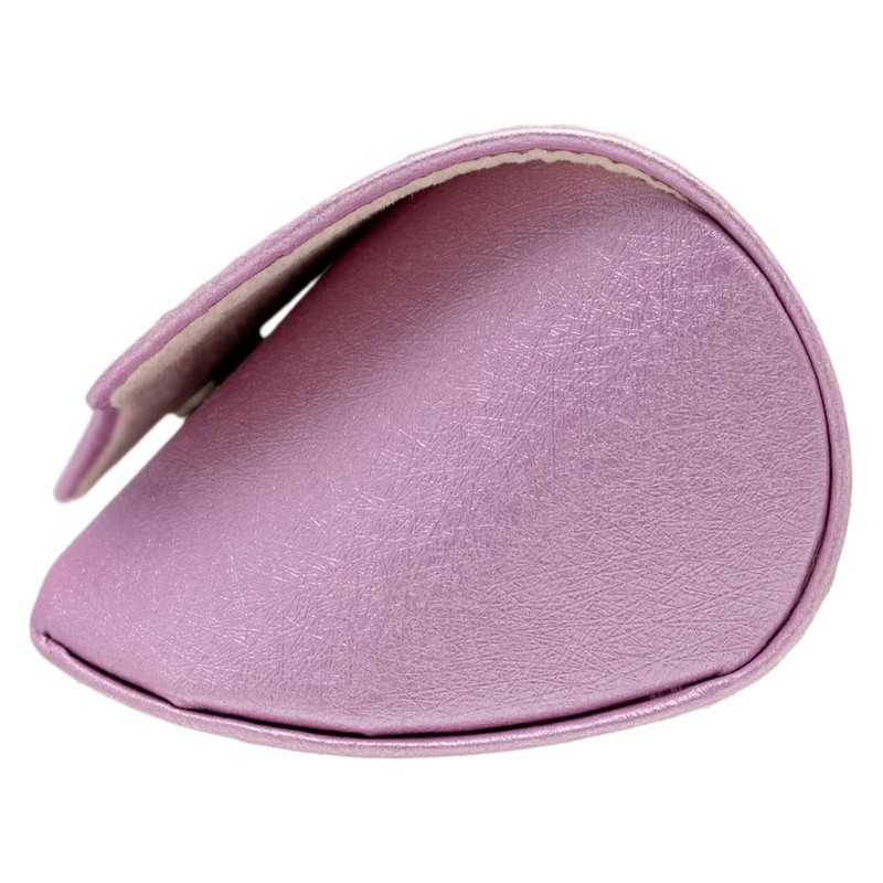 Tacy CY-6338B-16 Glasses Case, Stylish, Women's, Cute, Semi-Hard Case, Button
