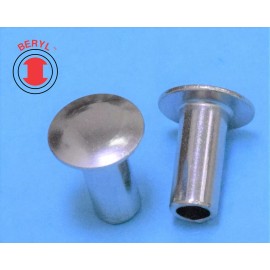 Top Quality OHTR180532, Steel Zinc Oval Head Semi-tubular Rivets - 1/8"X5/32" - 100pcs