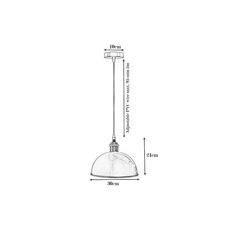 Single Indoor Ceiling Pendant Light Fitting Copper Island Industrial Vintage