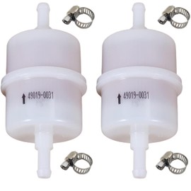 Jerkfily 2 Pack 49019-0031 490190031 Fuel Filter 10 Microns Compatible with Kawasaki EFI FR541V FR600V FR651V FR691V FX730V FX850V FX850V FX921V FX921V FXT00V 730V 850V EFI Engines