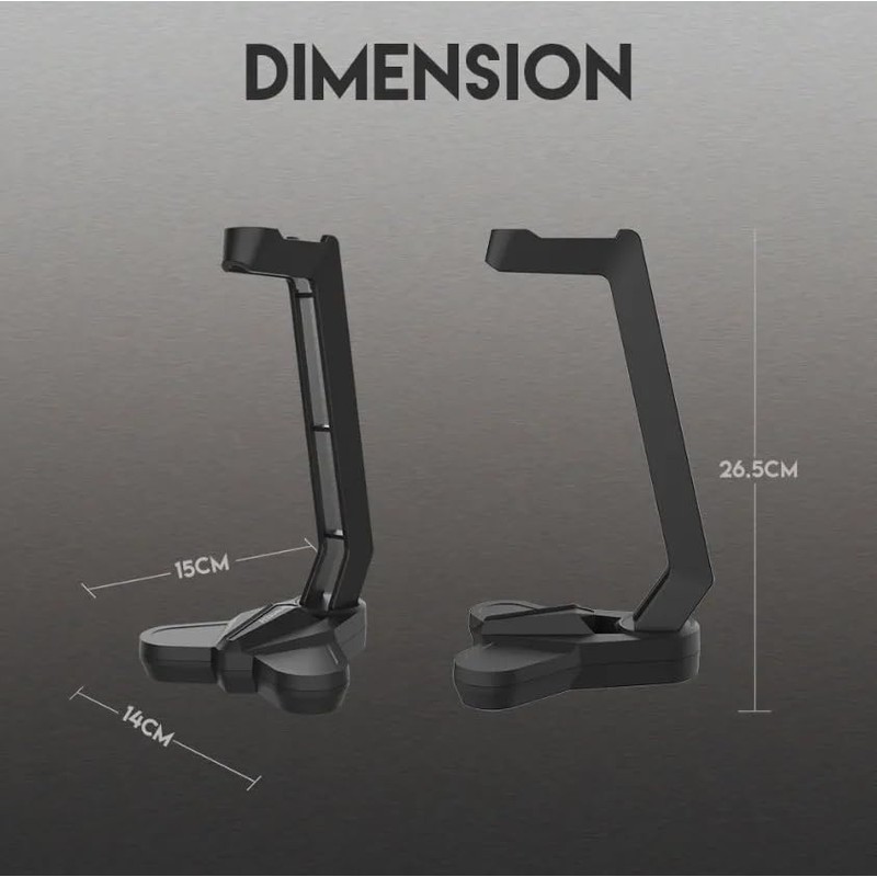 HAVIT - Soporte para Auriculares de Diadema, Color Negro
