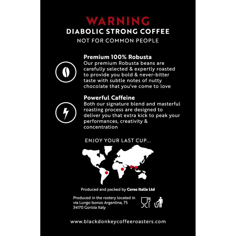 DEVIL'S ROAST | Extra-Strong Highly Caffeinated Bold Coffee | 50