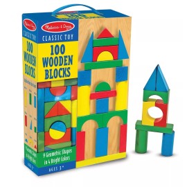 Melissa and doug 100 wooden blocks.