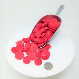 Merckens Coating Wafers, Red Color, 5 Pound Package, Melting Chocolate