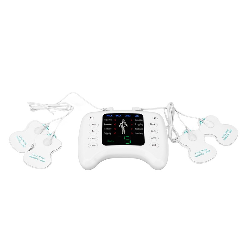 Electronic Pulse Massager Adjustable 15 Gears 8 Modes Timer Dual