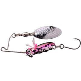 Predator Micro Spinner Bait Larva 4 cm 7 g UV Rainbow Trout with Single Hook Spro