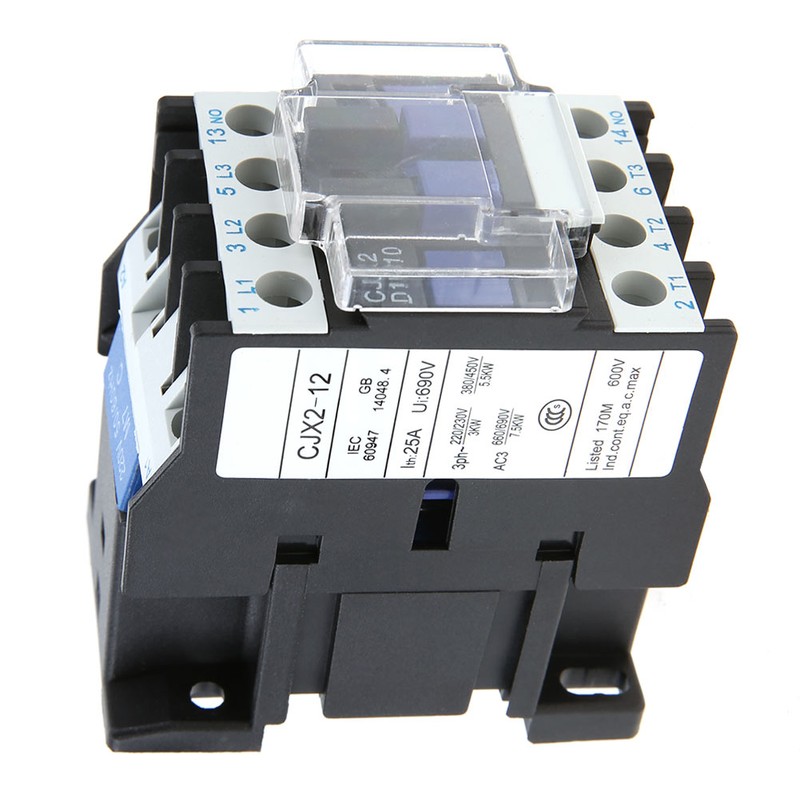 CJX2‑1210 High Sensitivity Industrial Electric AC Contactor 12A