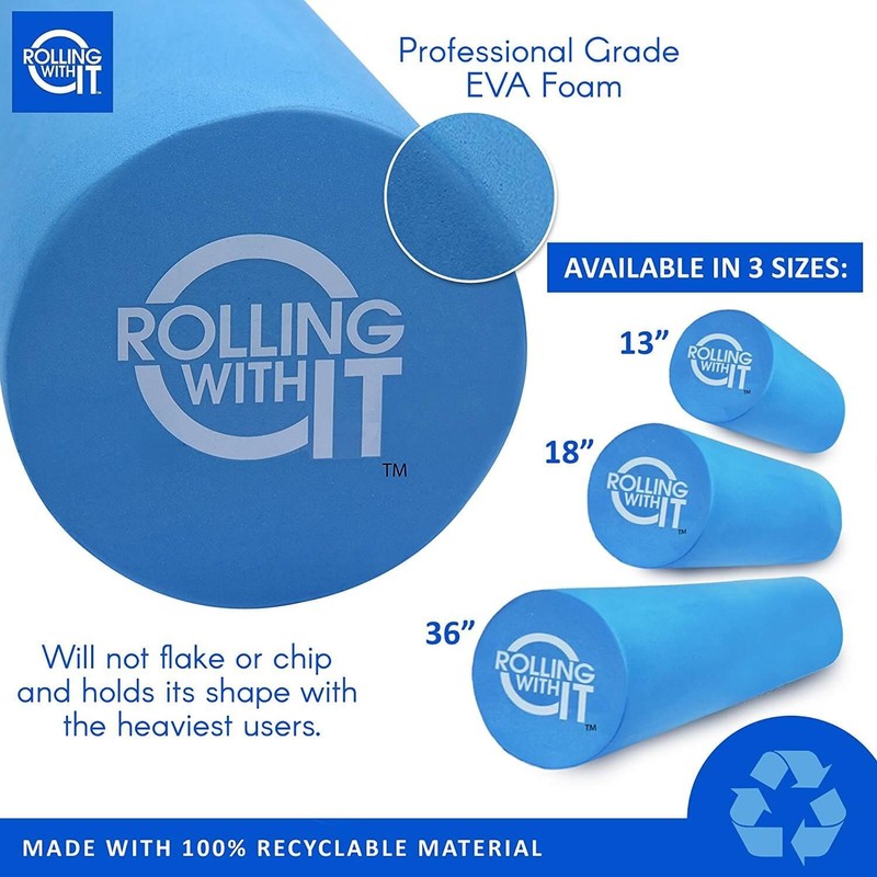 Rolling With It Foam Roller with High Density for Physical