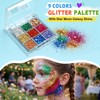 Face Painting Kit for Kids, 50 Split Colors with Glitter