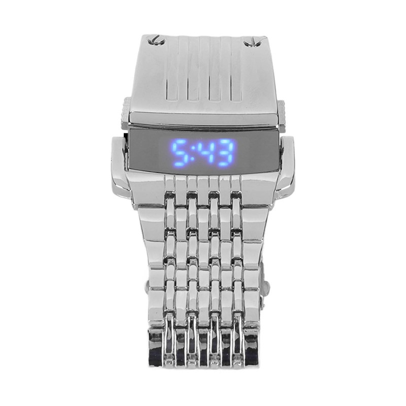 Alloy Watch LED Digital Display Quick Release Fashionable Men Watch