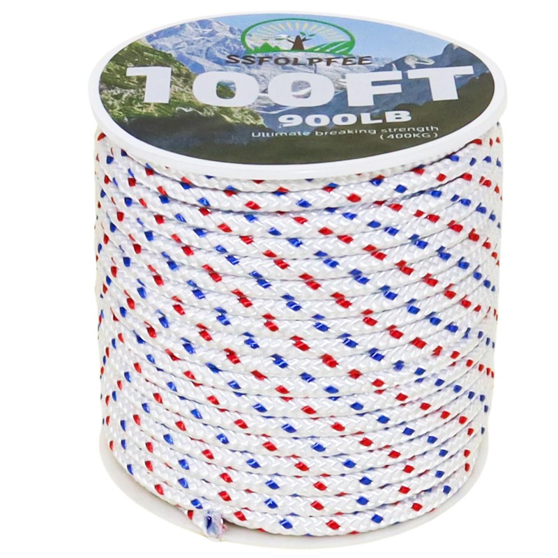 SSFOLPFEE High Strength Recoil Starter Rope, 5.0mm × 100FT, Heavy