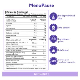 Newmanity Menopausia Hormonal Relieff Dim Y Cohosh 200 Caps Sin Sabor