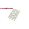 sourcingmap Electronic Circuit Test Board Breadboard Tiepoint 82mmx55mmx8mm White