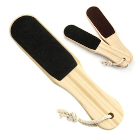 2 Pack Black Double Sided Foot Rasp Manicure File Callus,Reusable Trimming and Manual Pedicure,Hard Skin Remover Foot Files,Foot File and Callus Remover,Natural Foot Pumice Stone
