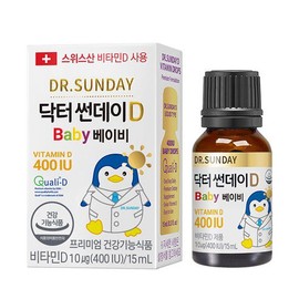 Dr. Sunday D Baby 400IU 15ml × 1 / 닥터썬데이D 베이비 400IU 15ml × 1개