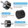 JNNJ 4 pieces rubber buffer vibration isolator brackets, shock absorber