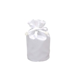 Omoido Reminder [Urn Cover Bag] Satin Bag, Cute and Perfect for Parts, Dress Up, White, 2 Size